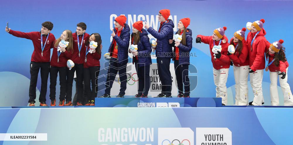 (SP)SOUTH KOREA-GANGNEUNG-WINTER YOUTH OLYMPIC GAMES-CURLING-MIXED TEAM -DENMARK VS BRITAIN
