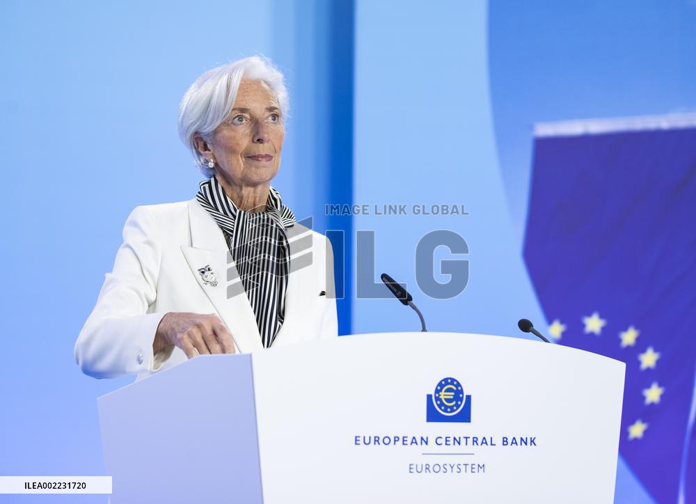 GERMANY-FRANKFURT-ECB-INTEREST RATES-PRESS CONFERENCE