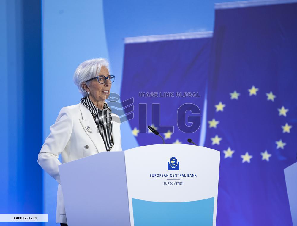 GERMANY-FRANKFURT-ECB-INTEREST RATES-PRESS CONFERENCE