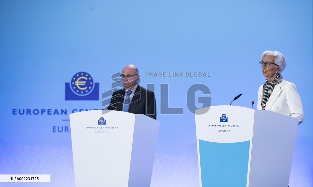 GERMANY-FRANKFURT-ECB-INTEREST RATES-PRESS CONFERENCE