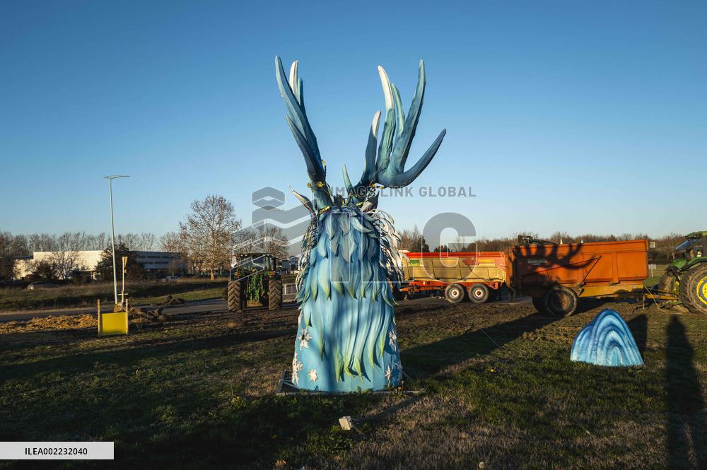 Checking trucks carrying goods - Montauban