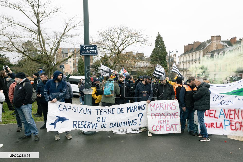 Farmers Protest - Rennes
