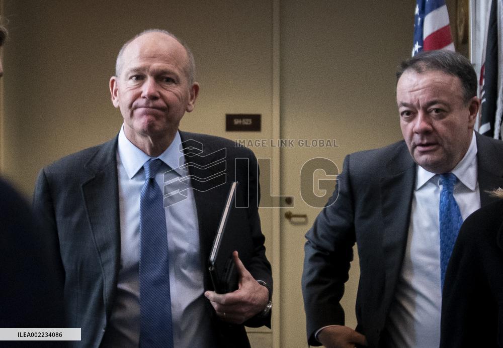 Boeing CEO Calhoun Meets With Senators - Washington