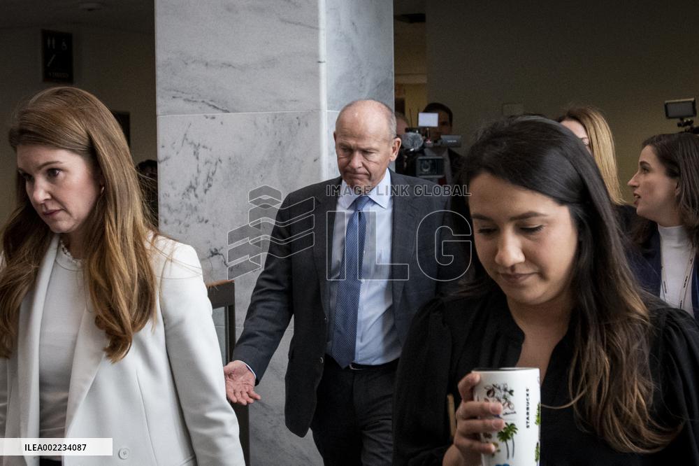 Boeing CEO Calhoun Meets With Senators - Washington