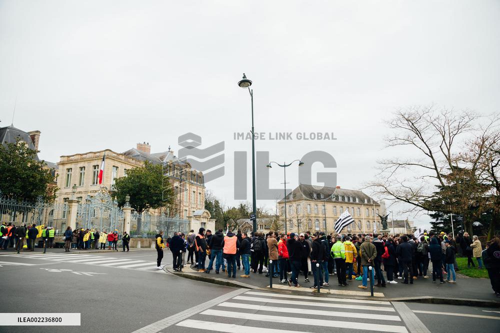 Farmers Protest - Rennes