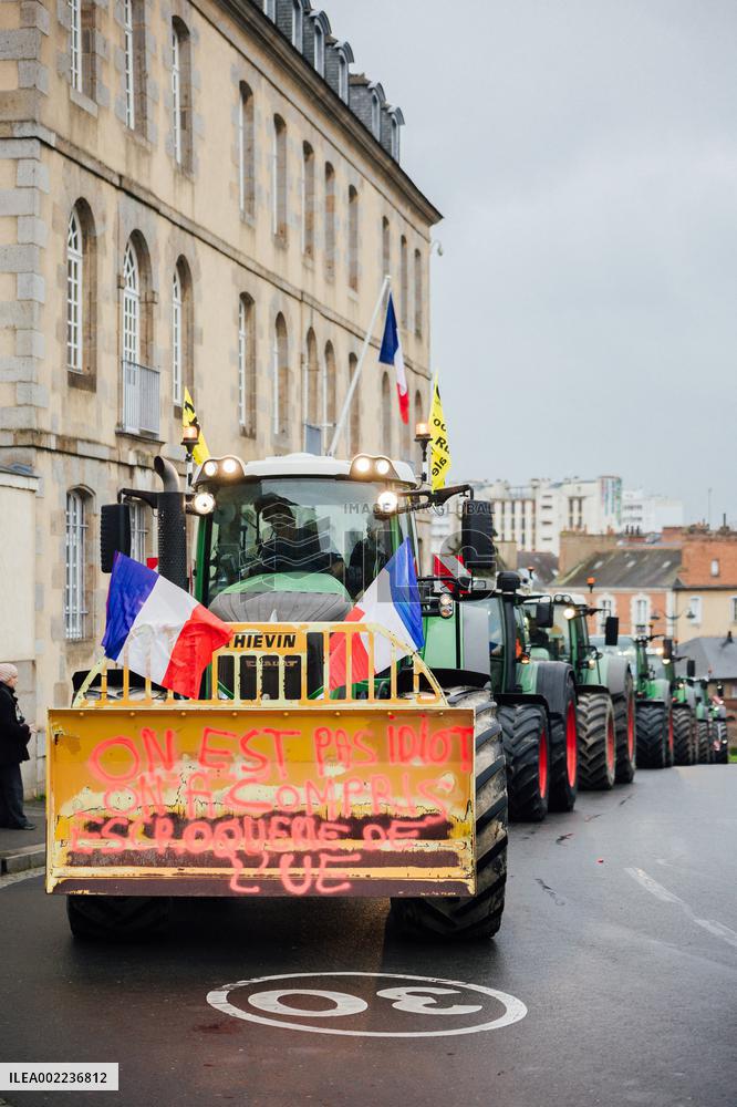 Farmers Protest - Rennes