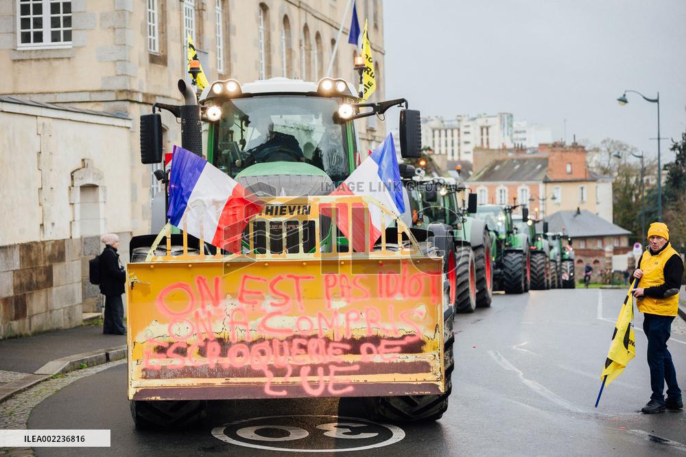 Farmers Protest - Rennes