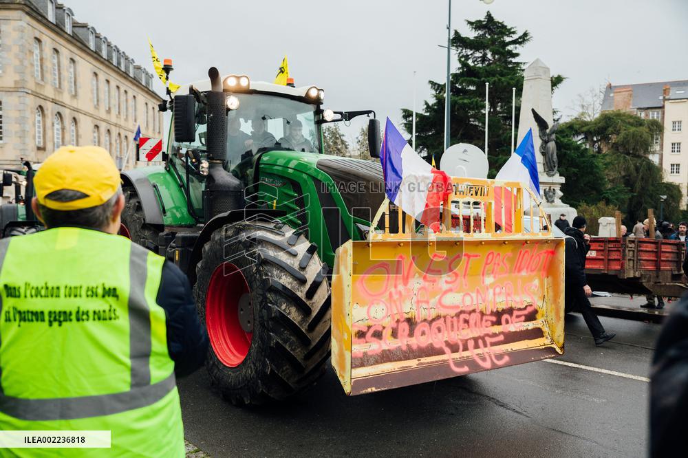 Farmers Protest - Rennes