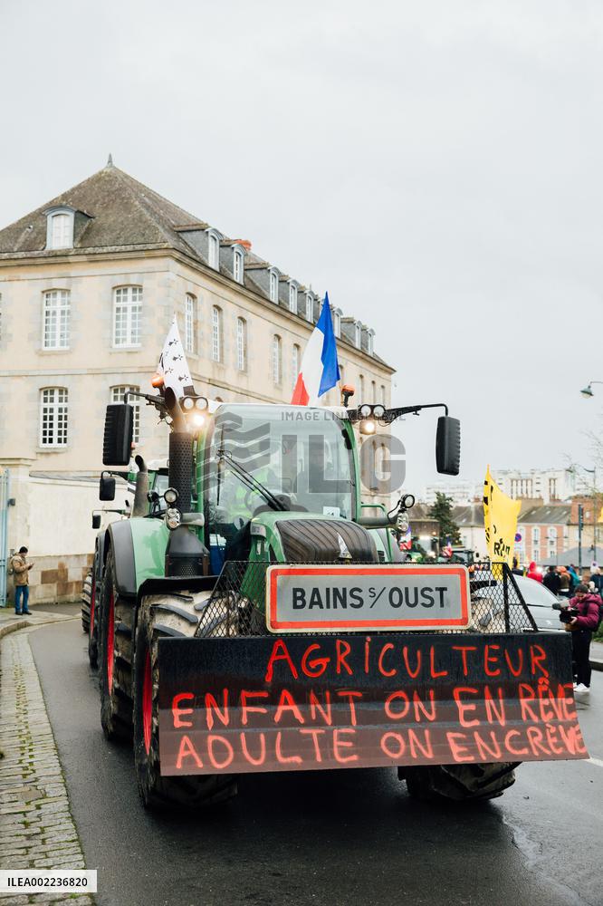 Farmers Protest - Rennes