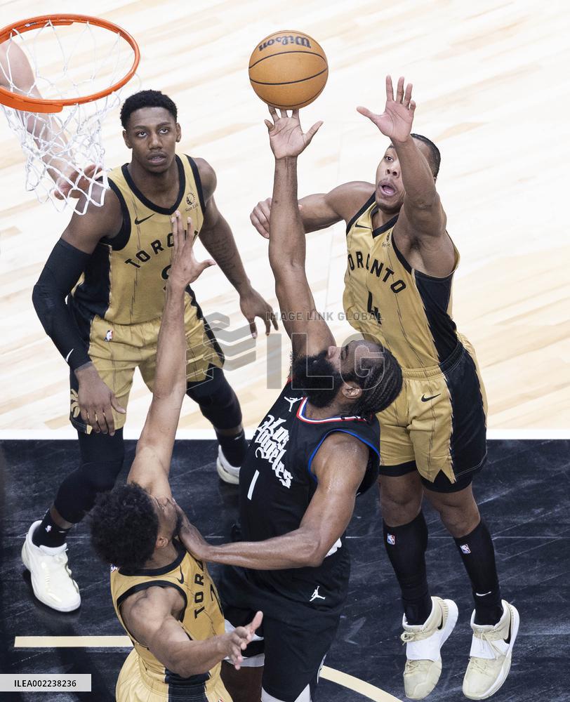 (SP)CANADA-TORONTO-BASKETBALL-NBA-CLIPPERS VS RAPTORS