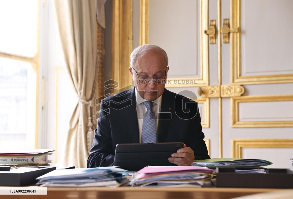 FRANCE-PARIS-LAURENT FABIUS-INTERVIEW