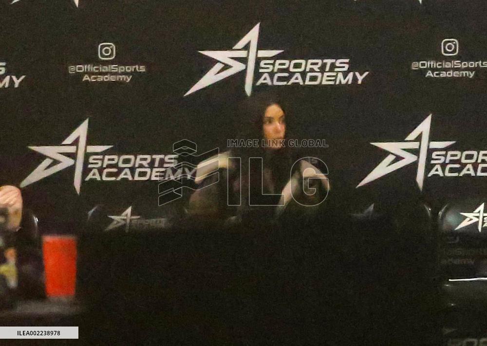 Kim Kardashian and Kanye West attend childrens basketball game - LA