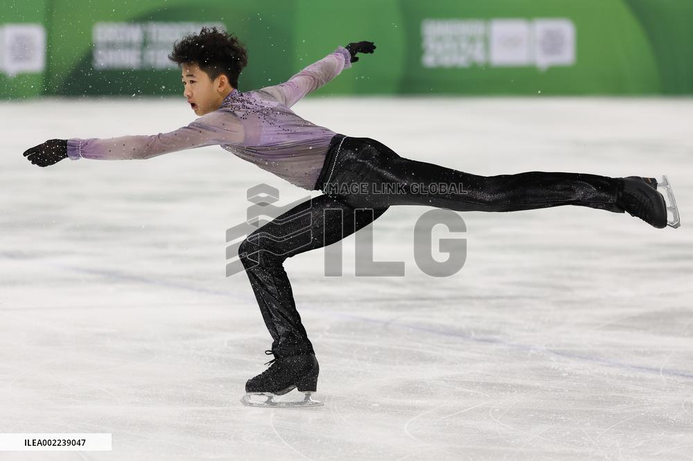 (SP)SOUTH KOREA-GANGNEUNG-WINTER YOUTH OLYMPIC GAMES-FIGURE SKATING-MEN SINGLE-SHORT PROGRAM