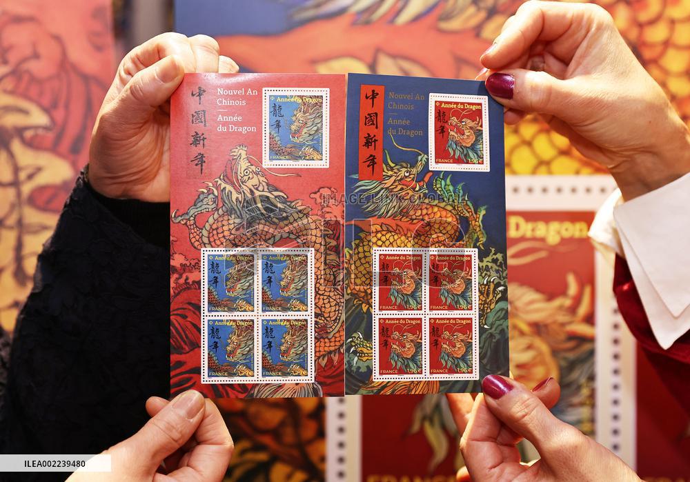 FRANCE-PARIS-SPECIAL STAMPS-YEAR OF DRAGON