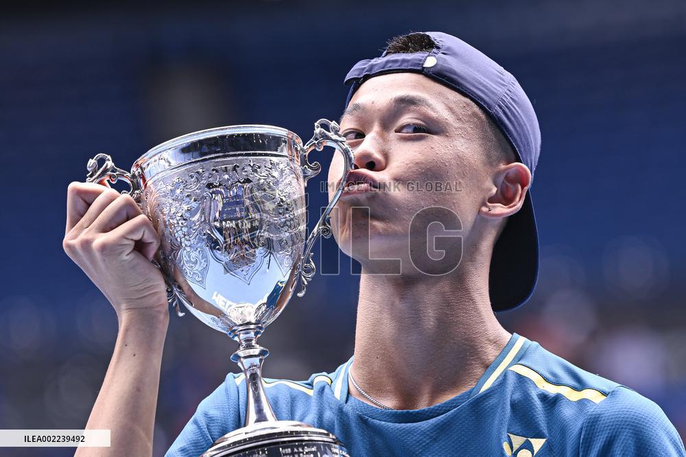 Australian Open - Japan Sakamoto Wins Junior Title