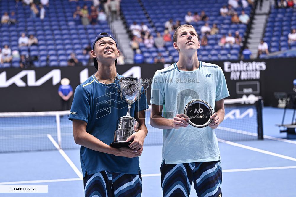 Australian Open - Japan Sakamoto Wins Junior Title