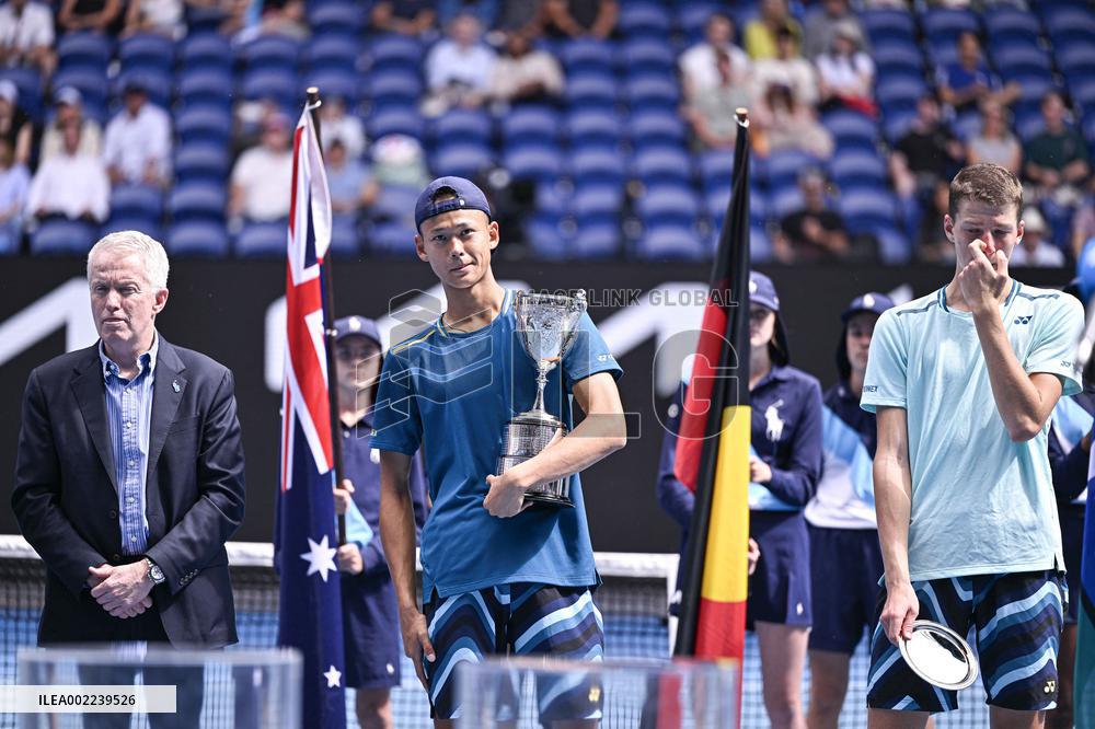 Australian Open - Japan Sakamoto Wins Junior Title