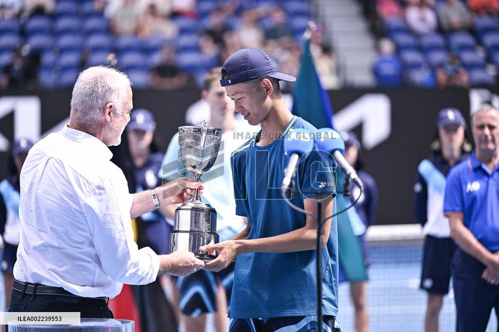 Australian Open - Japan Sakamoto Wins Junior Title