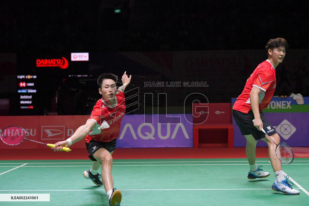 (SP)INDONESIA-JAKARTA-BADMINTON-INDONESIA MASTERS-MEN'S DOUBLES-SEMIFINALS