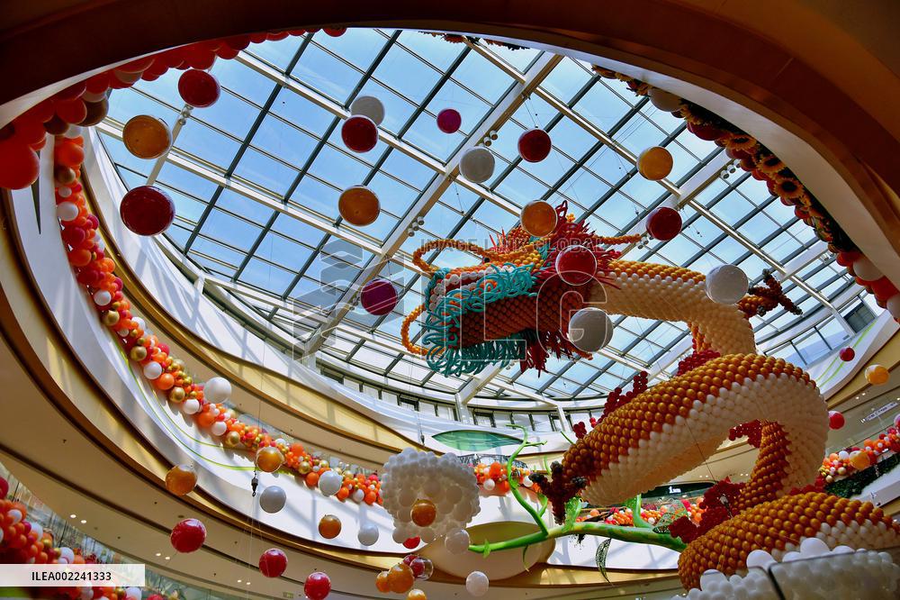 Giant Dragon at A Shopping Maill in Rugao