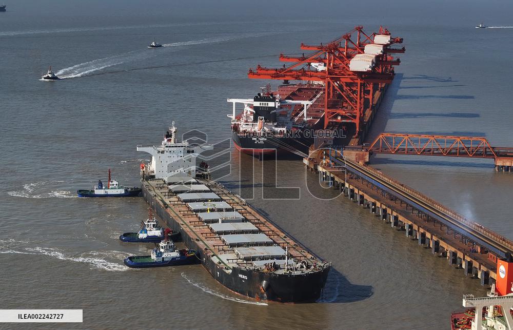 CHINA-HEBEI-ECONOMY-PORT-CARGO THROUGHPUT (CN)
