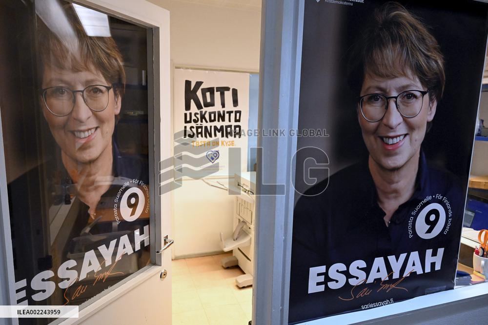 The election reception of The Christian Democrats presidential candidate Sari Essayah