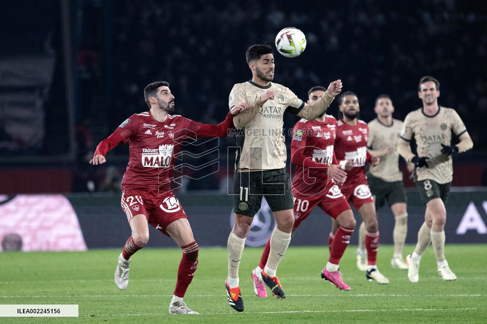 Ligue 1 match between, Paris Saint Germain " "PSG" Stade Brestois 29
