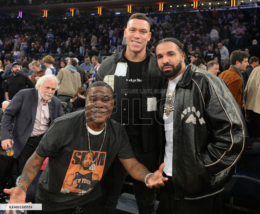 Drake At Miami Heat v New York Knicks Game - NYC