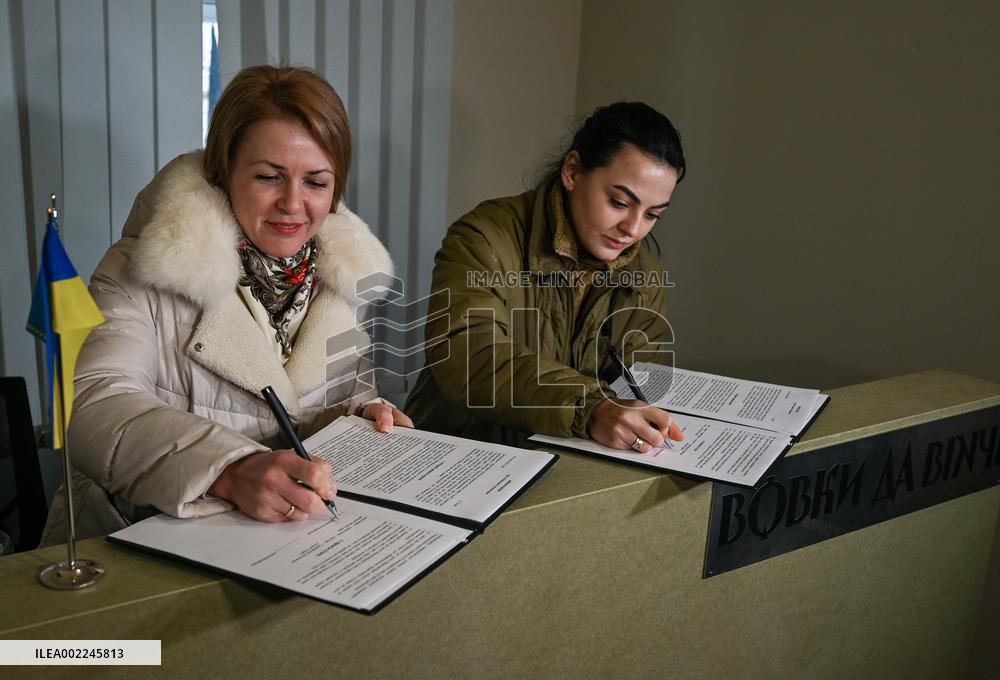 Recruiting center of Da Vinci Wolves battalion opens in Lviv