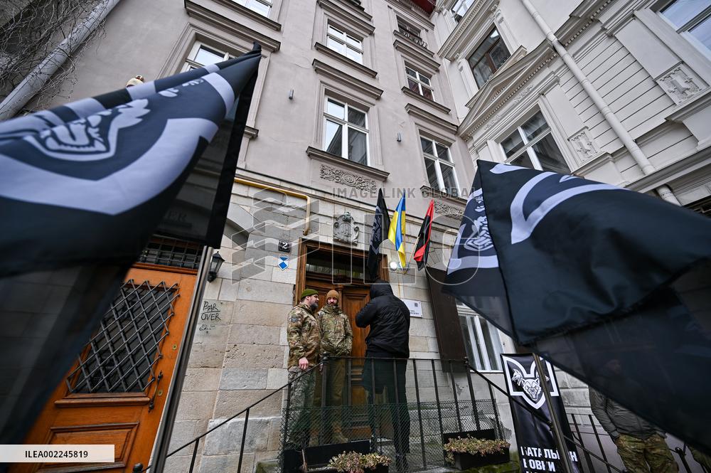 Recruiting center of Da Vinci Wolves battalion opens in Lviv