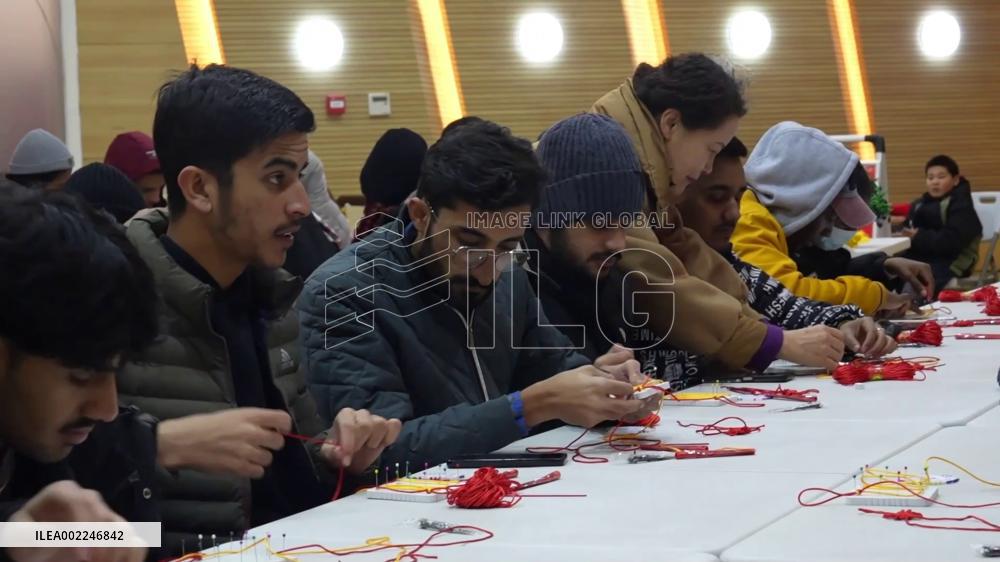 Int'l students experience Spring Festival traditions in NW China's Ningxia