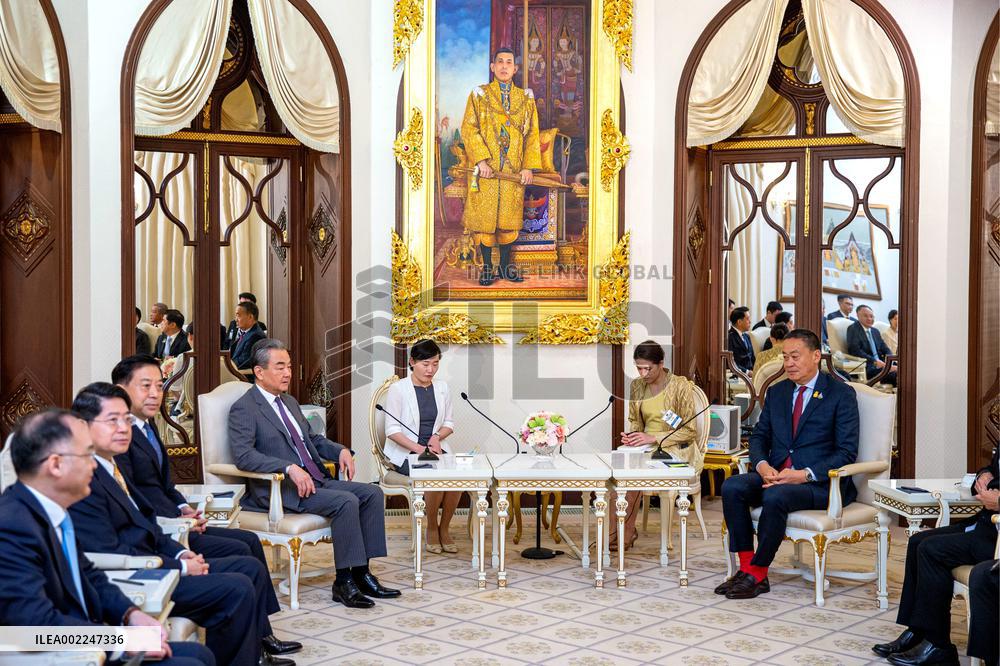 THAILAND-BANGKOK-SRETTHA-WANG YI-MEETING