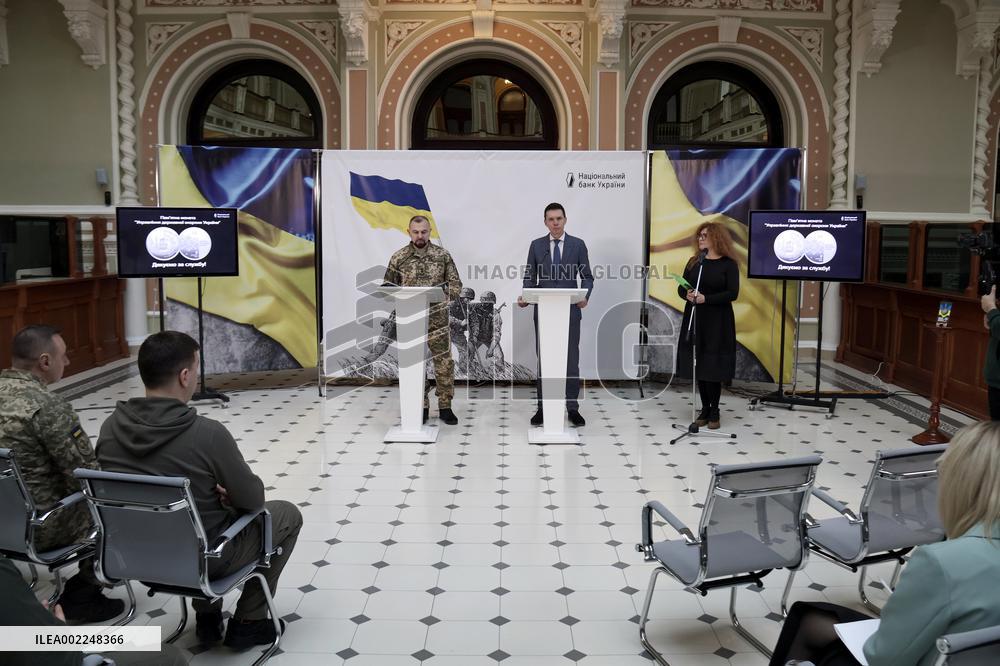 Presentation of commemorative coins State Protection Department of Ukraine in Kyiv