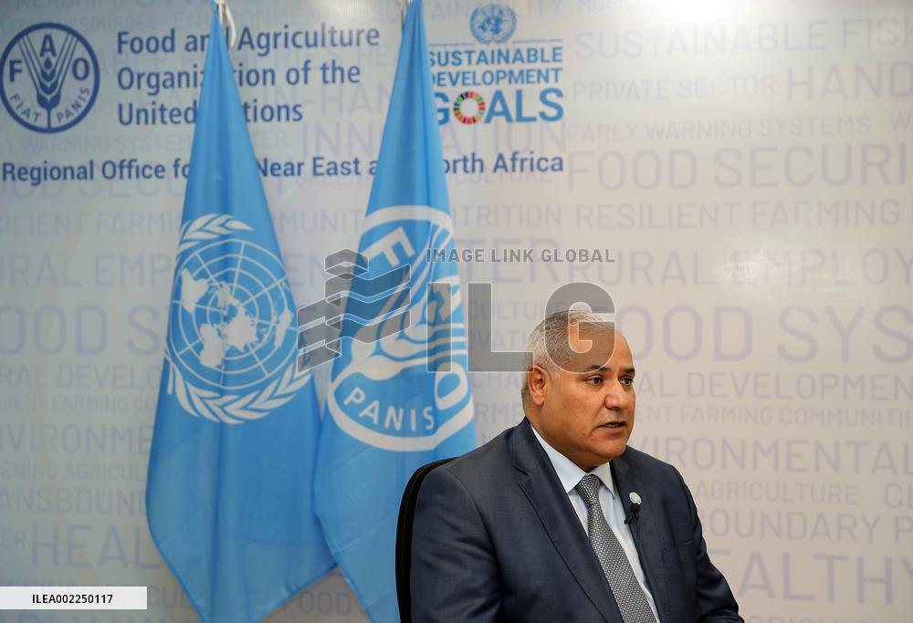 EGYPT-CAIRO-FAO-ASSISTANT DIRECTOR-GENERAL-INTERVIEW