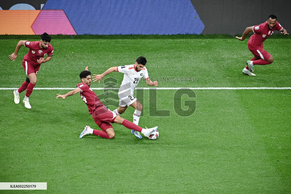 (SP)QATAR-DOHA-FOOTBALL-AFC ASIAN CUP-QATAR VS PALESTINE