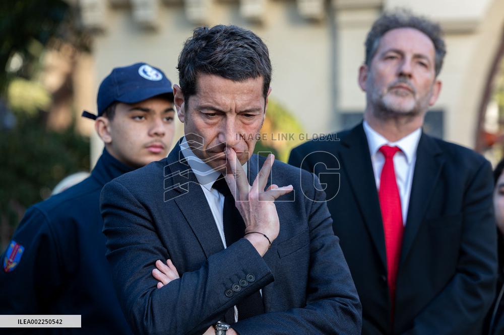 Inauguration Of Samuel Paty Place - Cannes