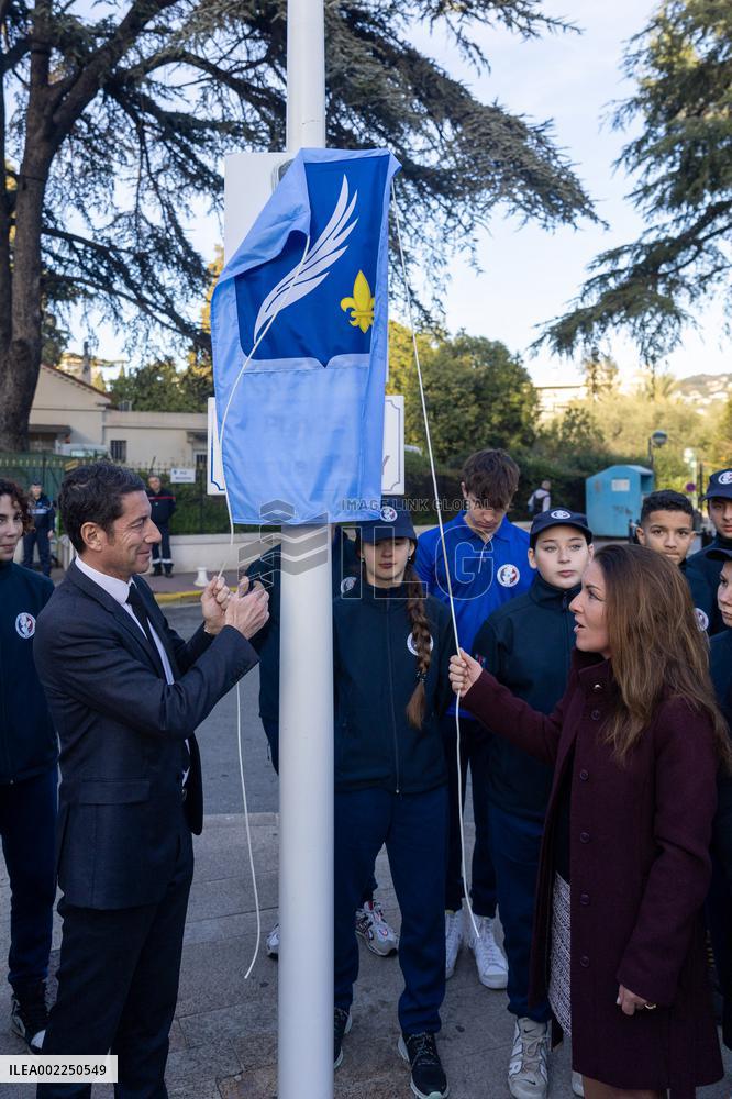 Inauguration Of Samuel Paty Place - Cannes