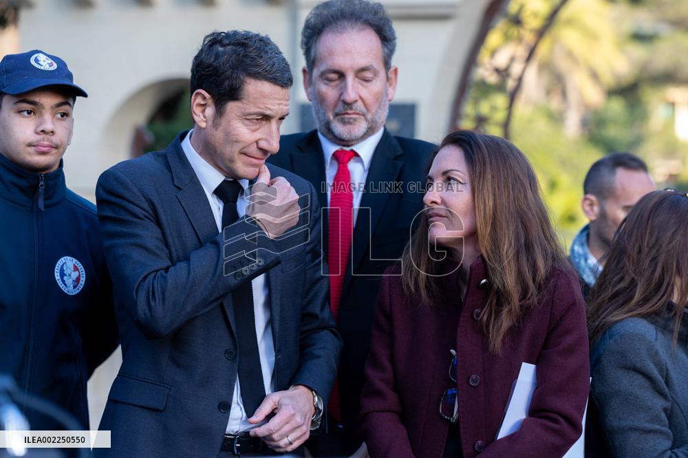 Inauguration Of Samuel Paty Place - Cannes