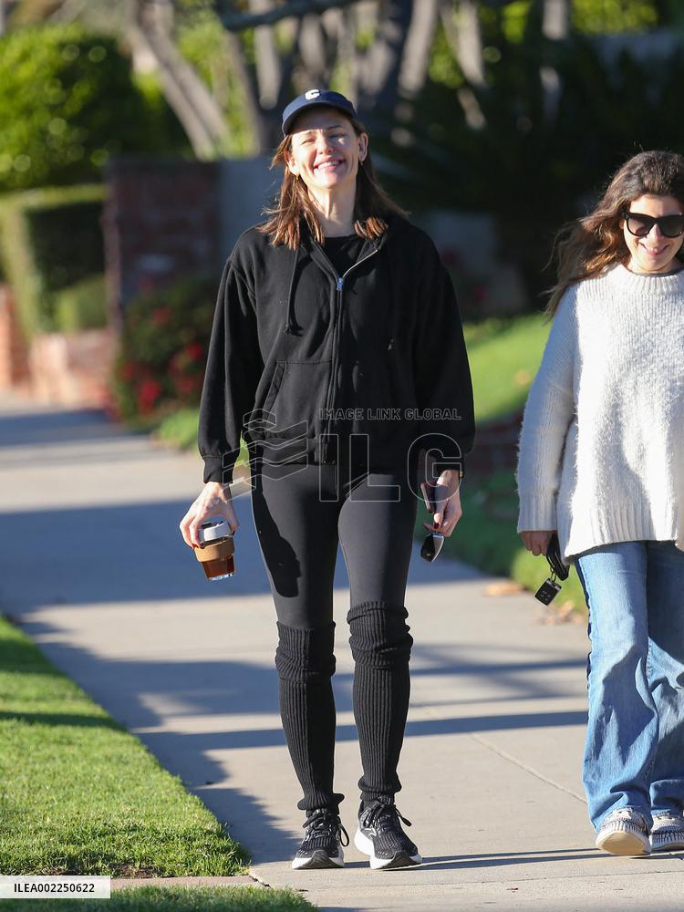 Jennifer Garner Picks Up Son Samuel From School - LA