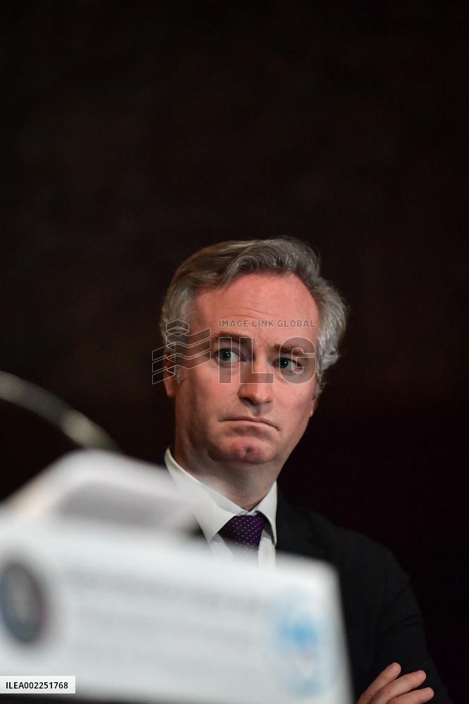 Gerald Darmanin At New Year's Wishes Ceremony - Paris