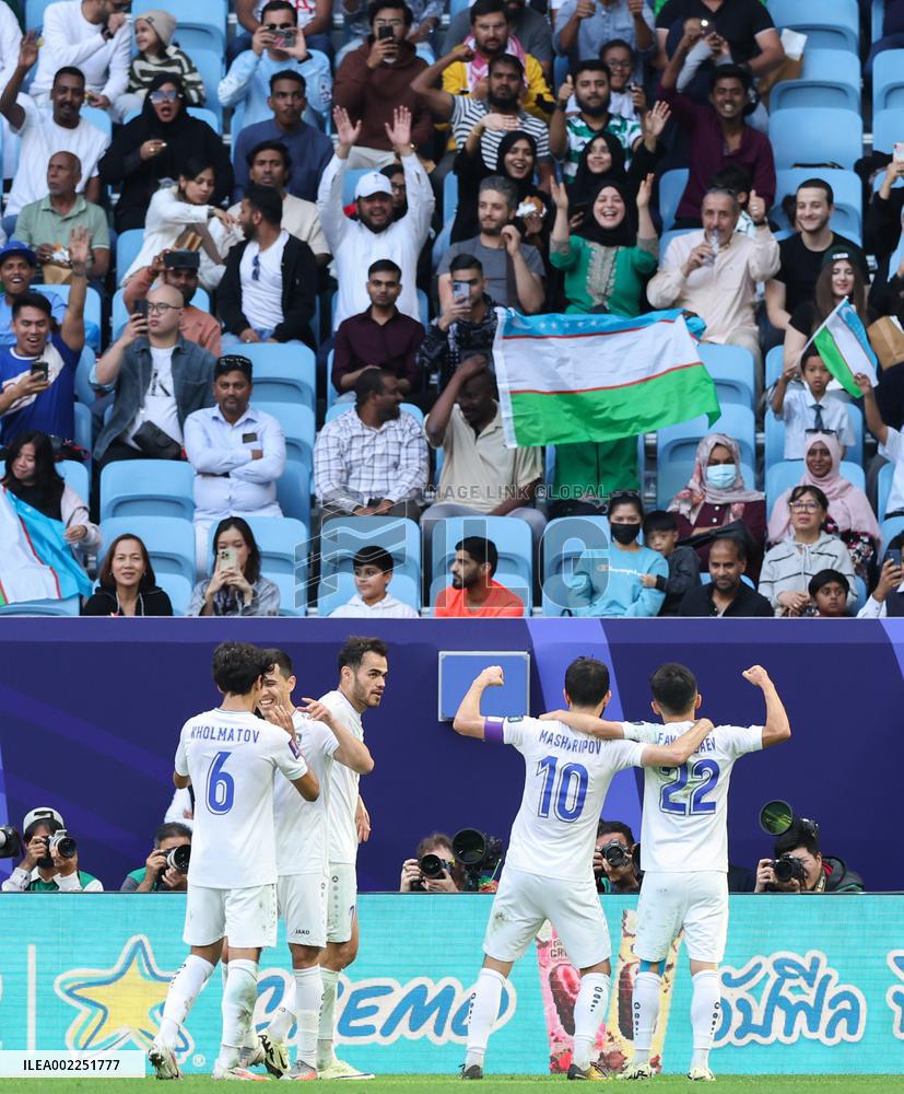 (SP)QATAR-DOHA-FOOTBALL-AFC ASIAN CUP-UZBEKISTAN VS THAILAND