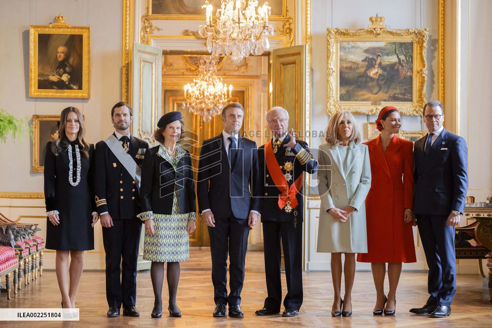 President Macron State Visit To Sweden