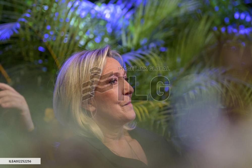 Marine Le Pen At Ceremony Of Mayor Steeve Briois - France