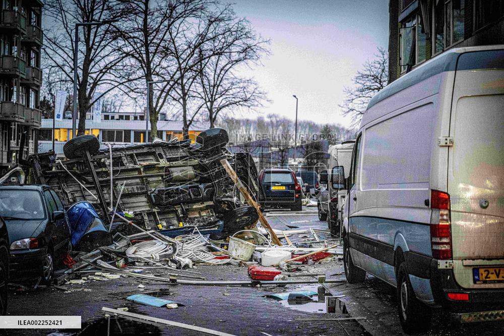 Explosion Aftermath In Rotterdam - Netherlands