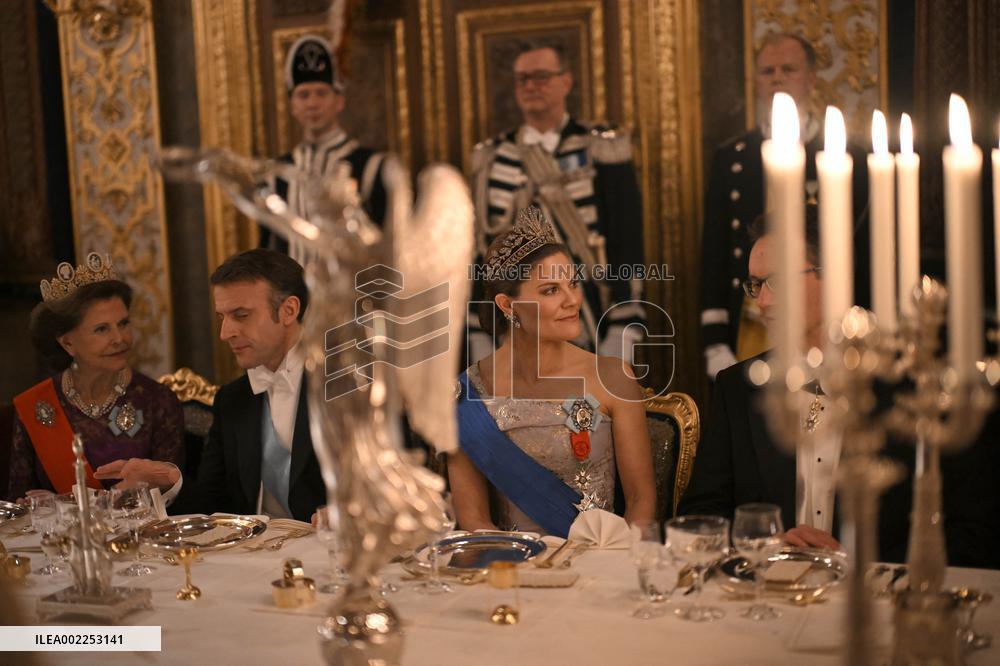 President Macron State Visit To Sweden - State Dinnner