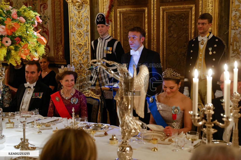 President Macron State Visit To Sweden - State Dinnner