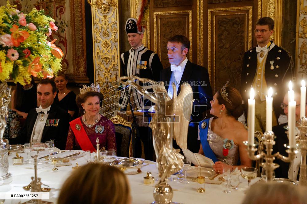 President Macron State Visit To Sweden - State Dinnner