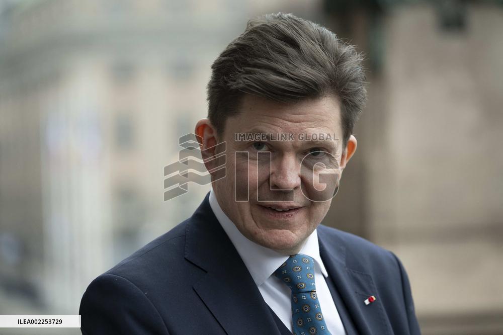 Macron Holds Talks At The Parliament - Stockholm