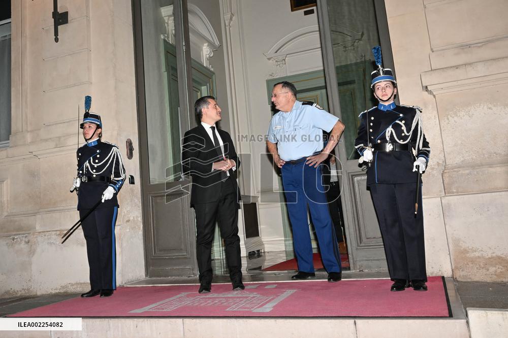 Darmanin Meets British Counterpart Cleverly - Paris