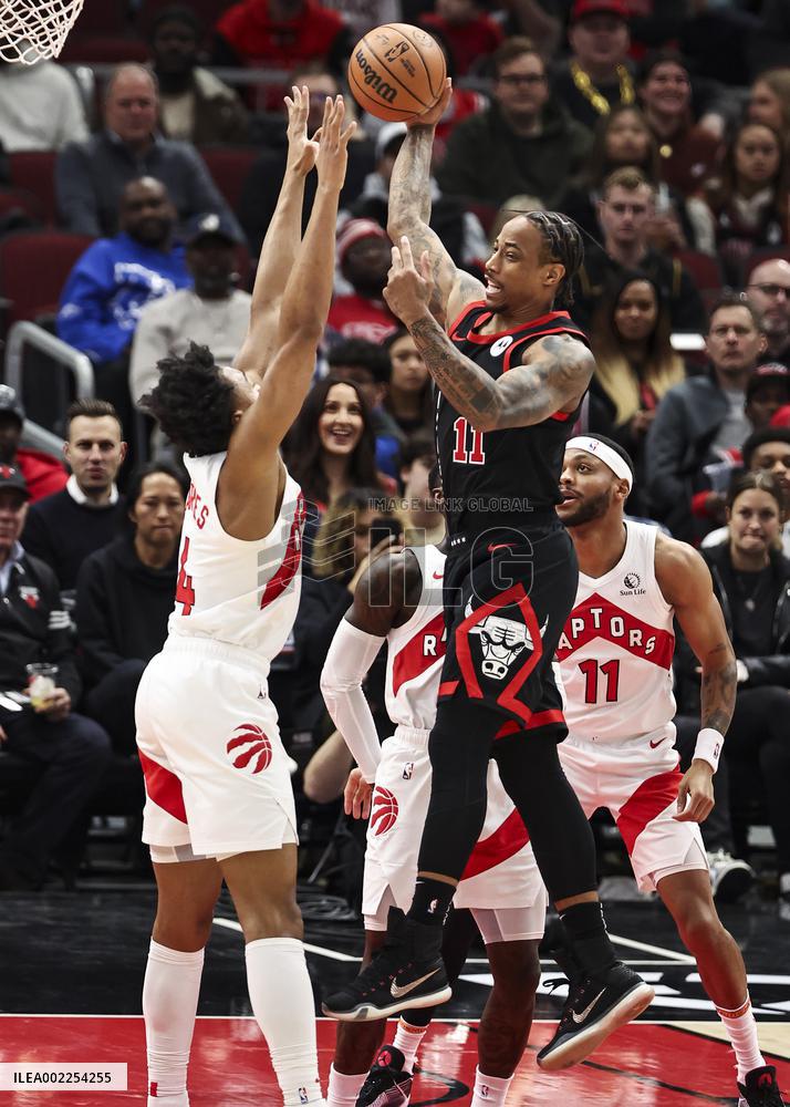 (SP)U.S.-CHICAGO-BASKETBALL-NBA-BULLS VS RAPTORS